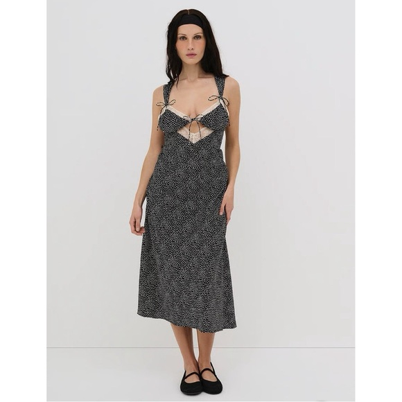 For Love and Lemons Evangeline Midi Slip Dreess - Picture 2 of 3